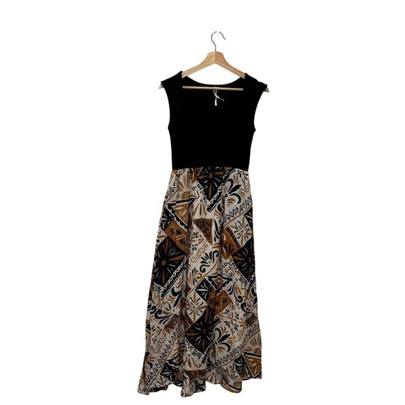 Anthropologie  Print Twofer Boho Sleveless  Women's Midi Dress Size XS - Picture 2 of 8